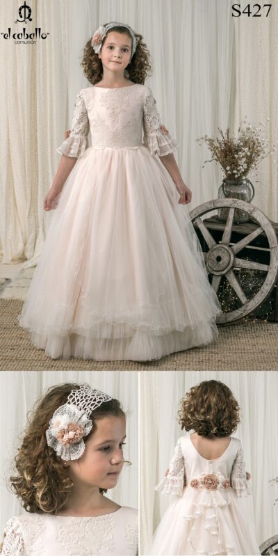 Vestido Comunión 2025 El Caballo modelo S427